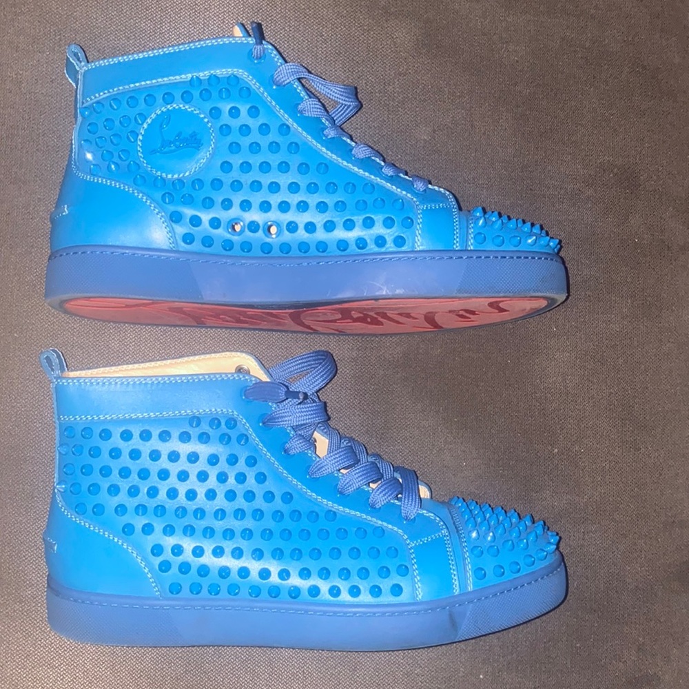 Christian Louboutin Spiked High Top Sneakers